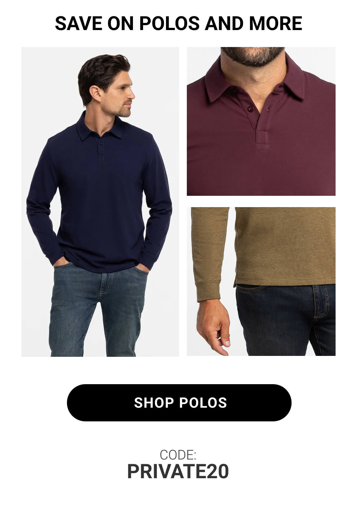 Save on Polos and More
