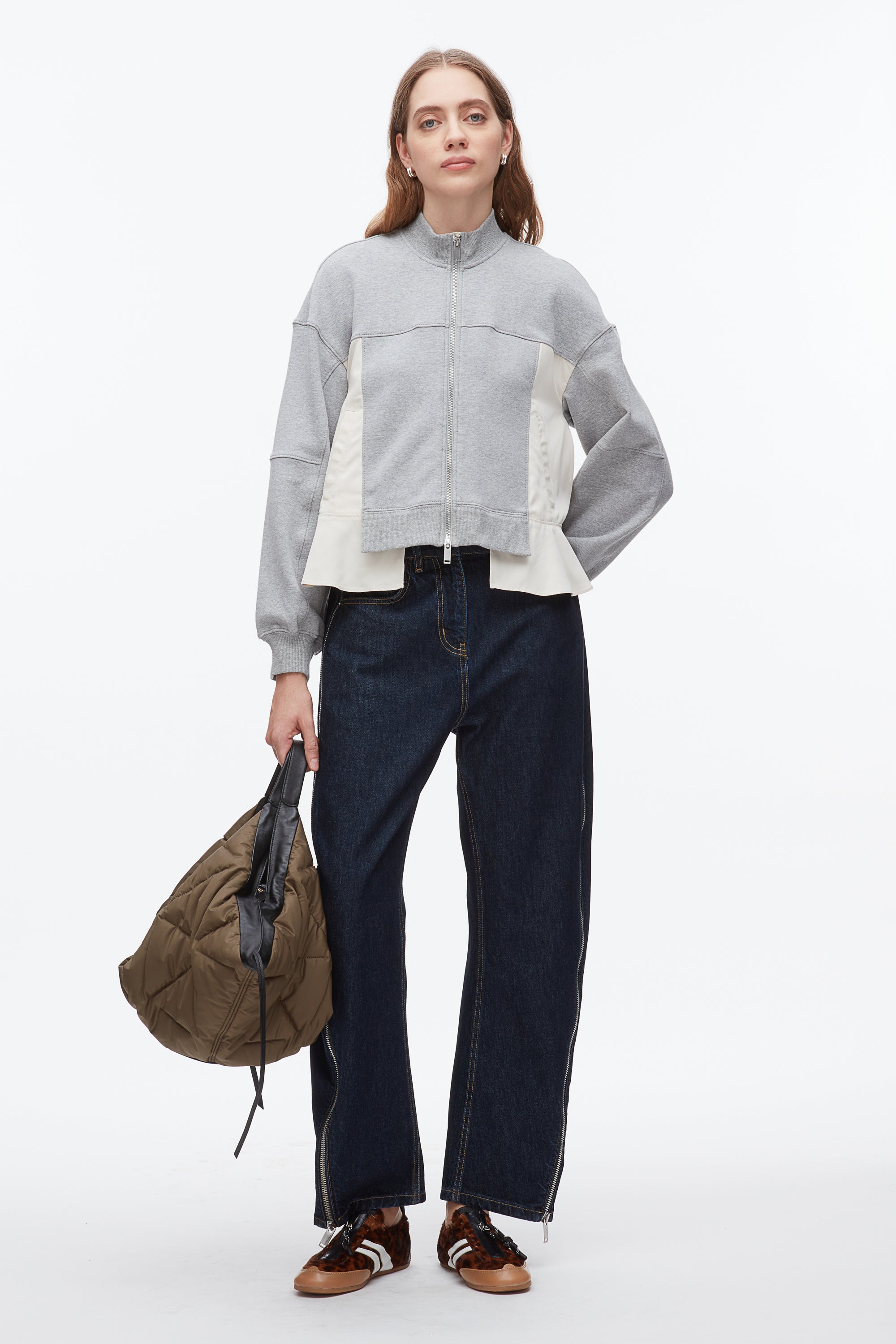 Image of Terry Hybrid Zip Up