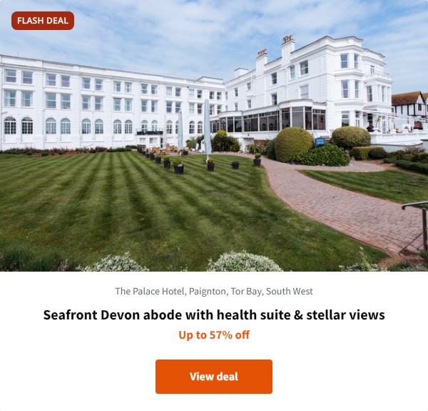 Seafront Devon abode with health suite & stellar views