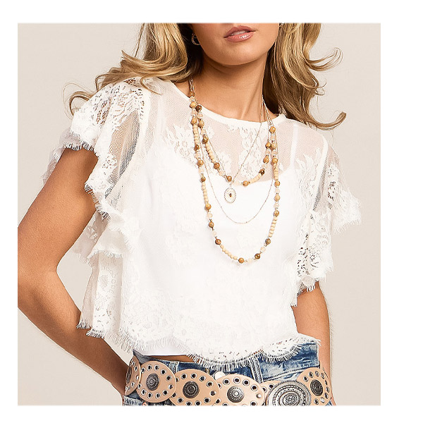 Lunar Ash Lace Top