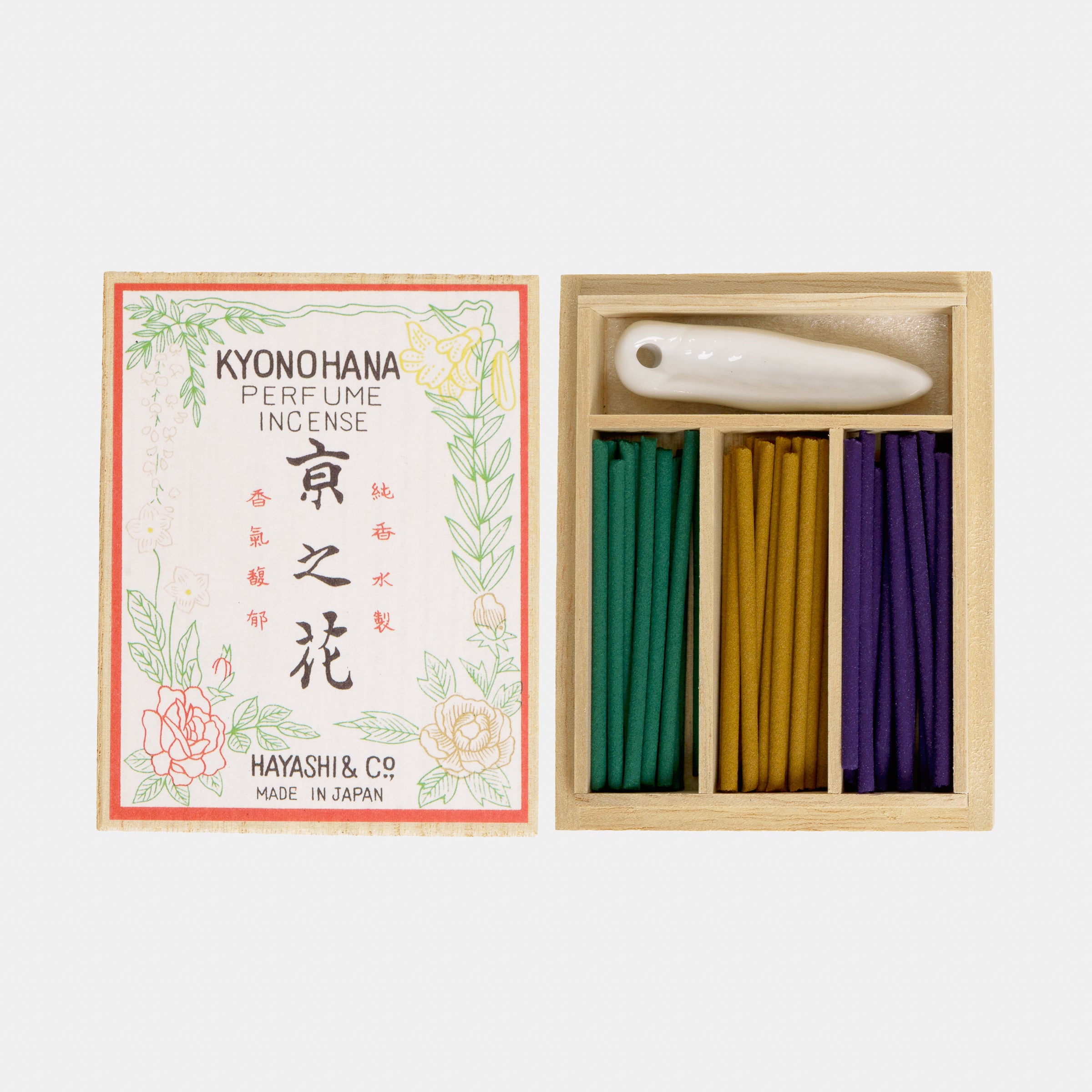 Image of Japanese Flower Incense – Small Stick Set (Rose, Lily & Violet)