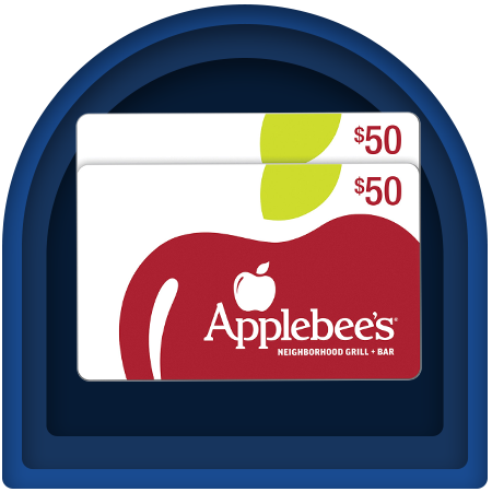 Applebee's Grill & Bar AND/OR Landry's Multi-Brand, Two 50 eGift Cards - $100 Value