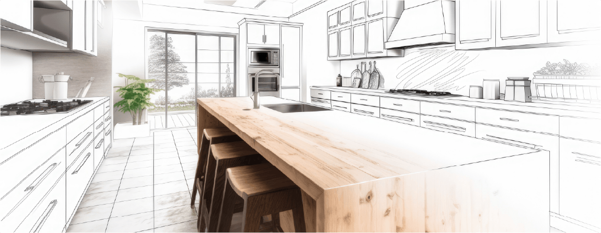 Kitchen rendering for free kitchen design