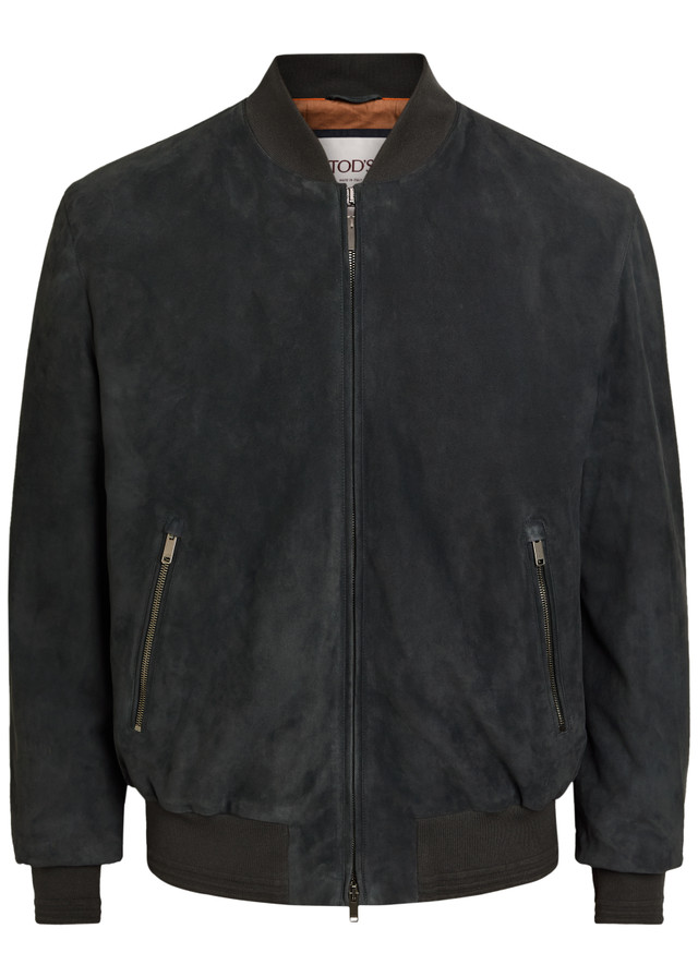 TODS Suede bomber jacket