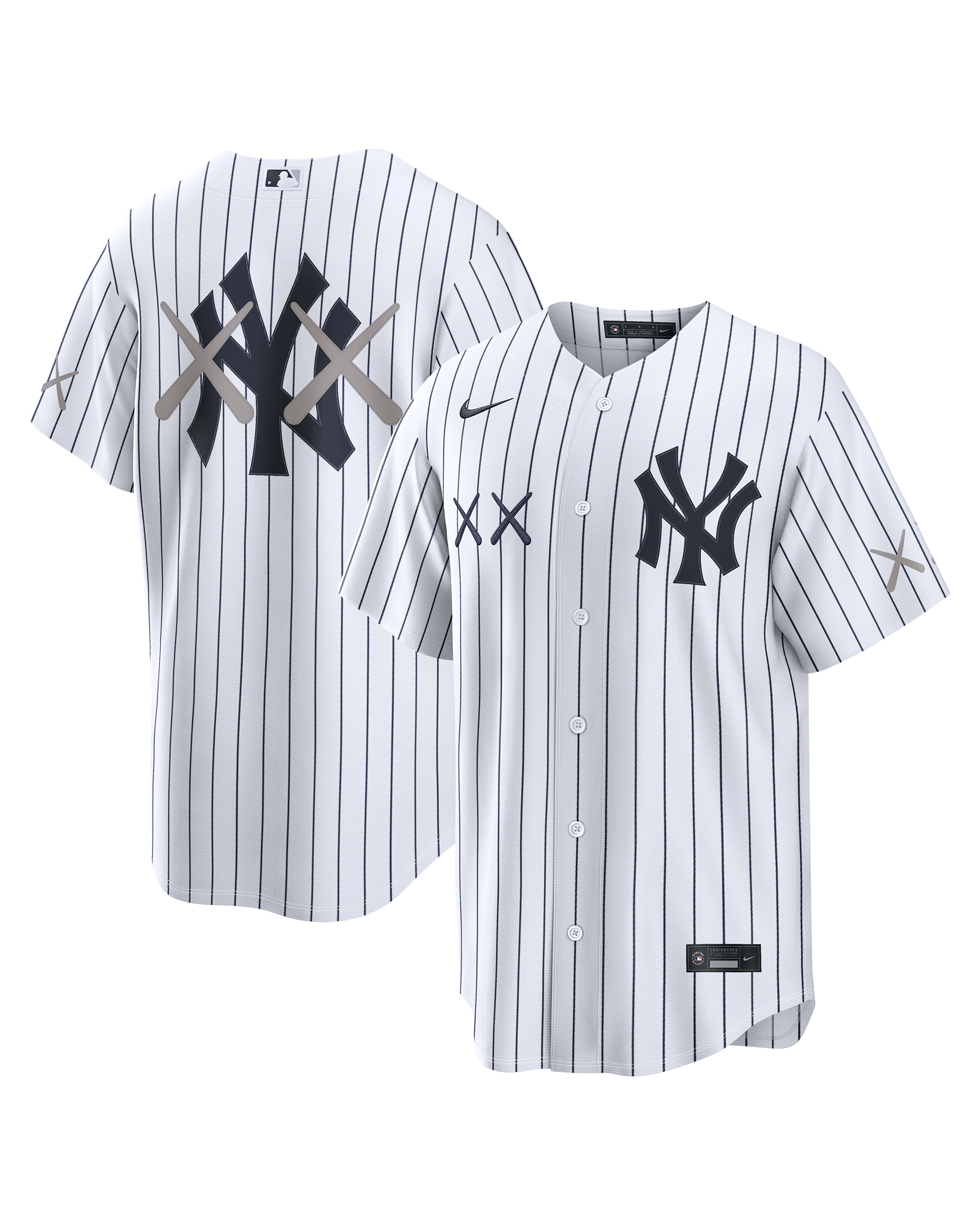 Image of KAWS Mens Nike MLB Stadium Jersey New York Yankees