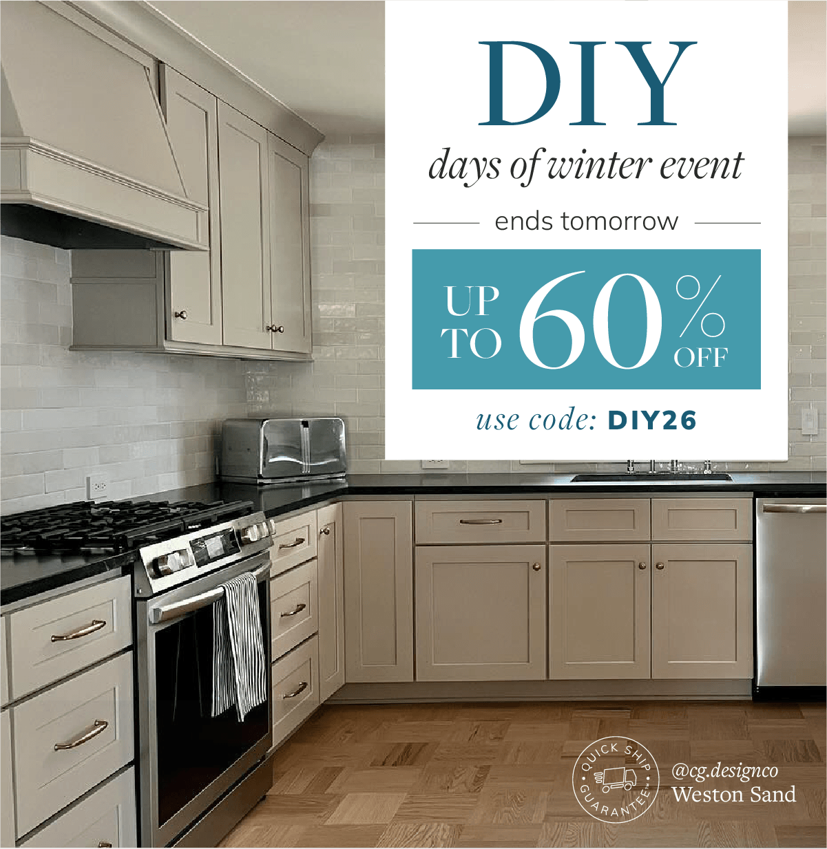 DIY Days of Winter Sales Event Up to 60% Off