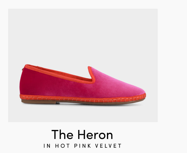 The Heron In Hot Pink Velvet