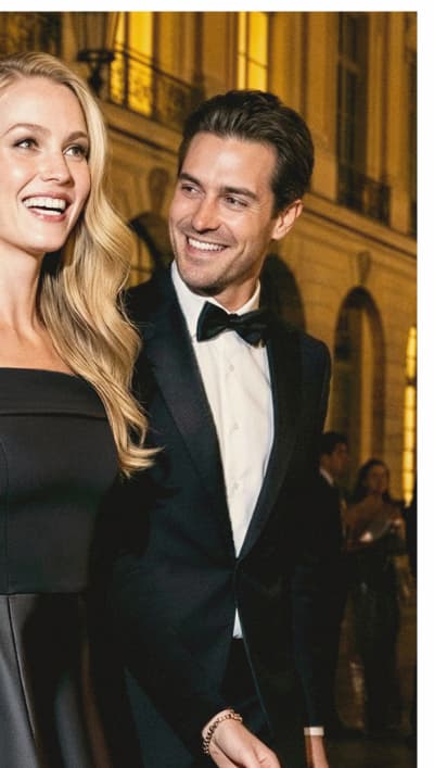 Off Shoulder Long Sleeve Mikado Combo Gown In Black