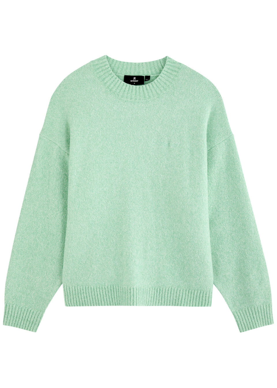 REPRESENT Logo-embroidered knitted jumper