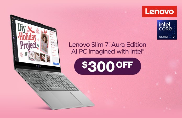 Lenovo Slim 7i 14-inch OLED Touchscreen Copilot+ PC - Aura Edition $899.99 after $300 off Plus S&H