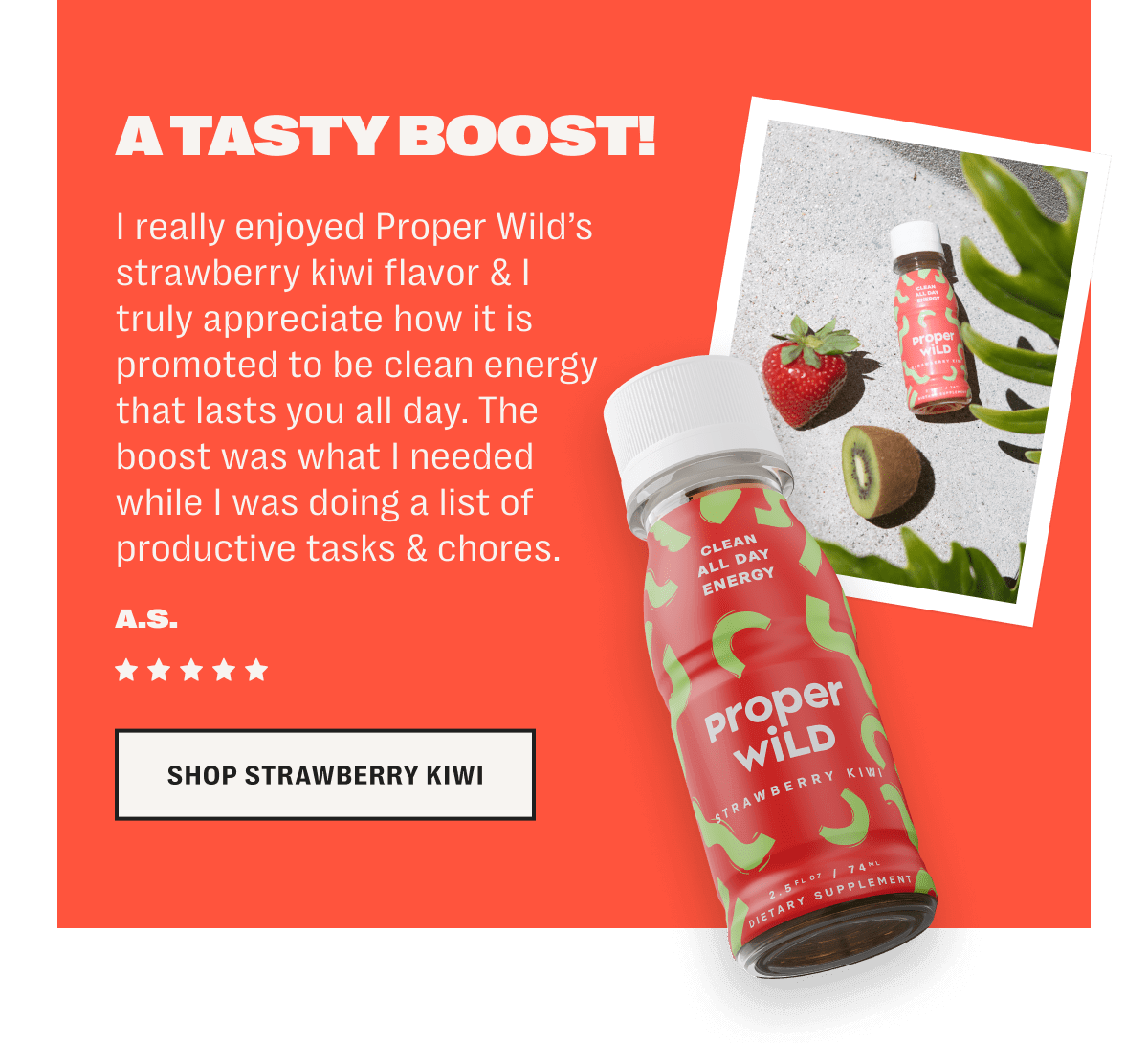 5-star customer review - shop strawberry kiwi