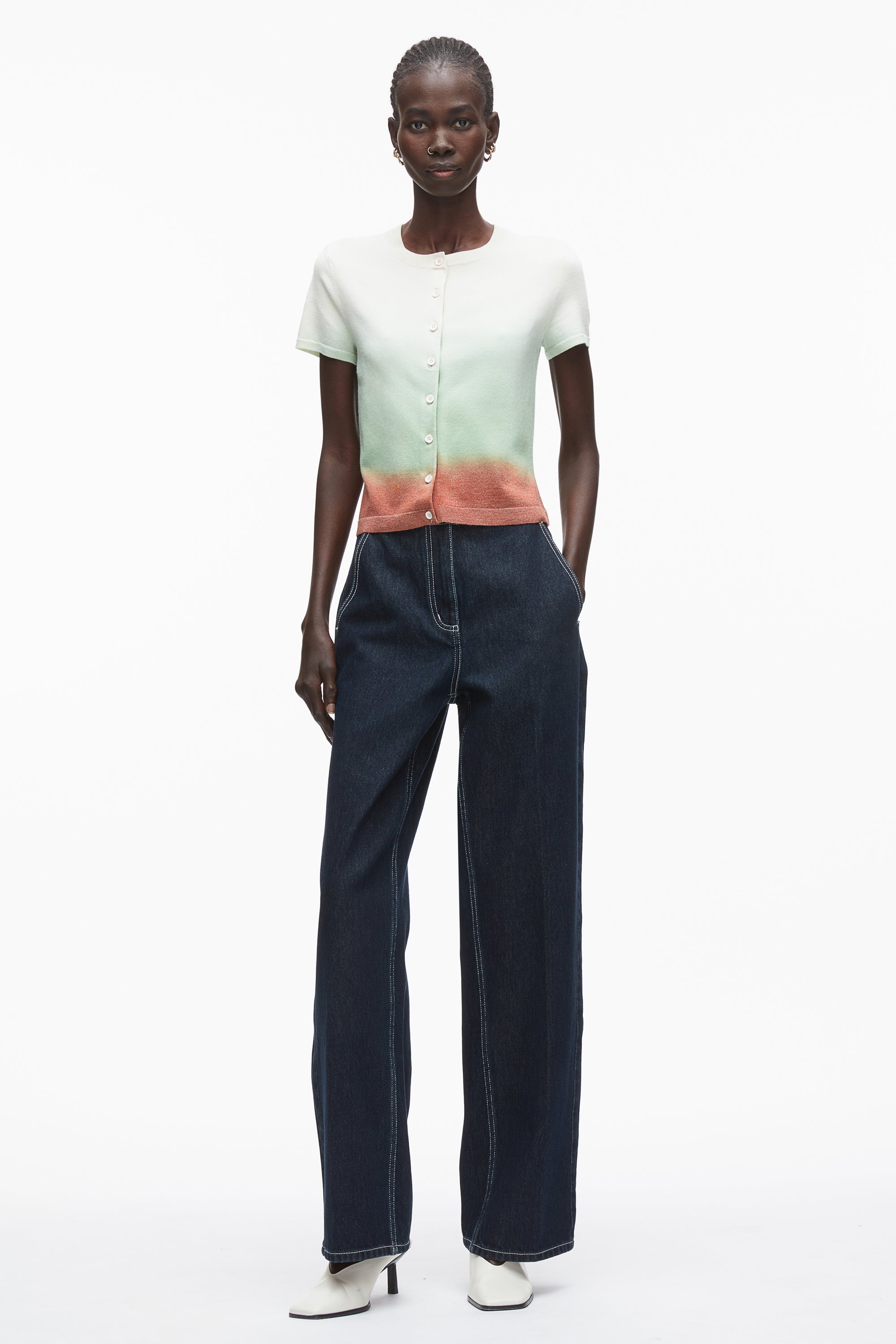 Image of Dip Dye Knit Top
