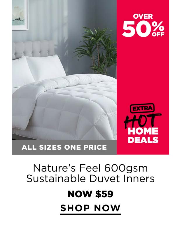 Nature's Feel 600gsm Sustainable Duvet Inners