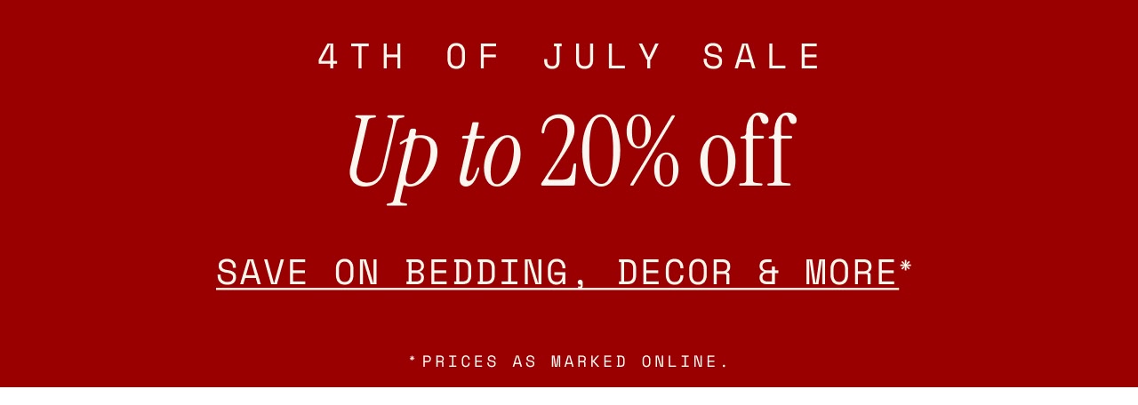 Up to 20% Off