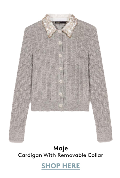 Cardigan With Removable Collar