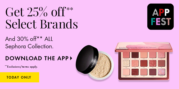 25% off select brands 