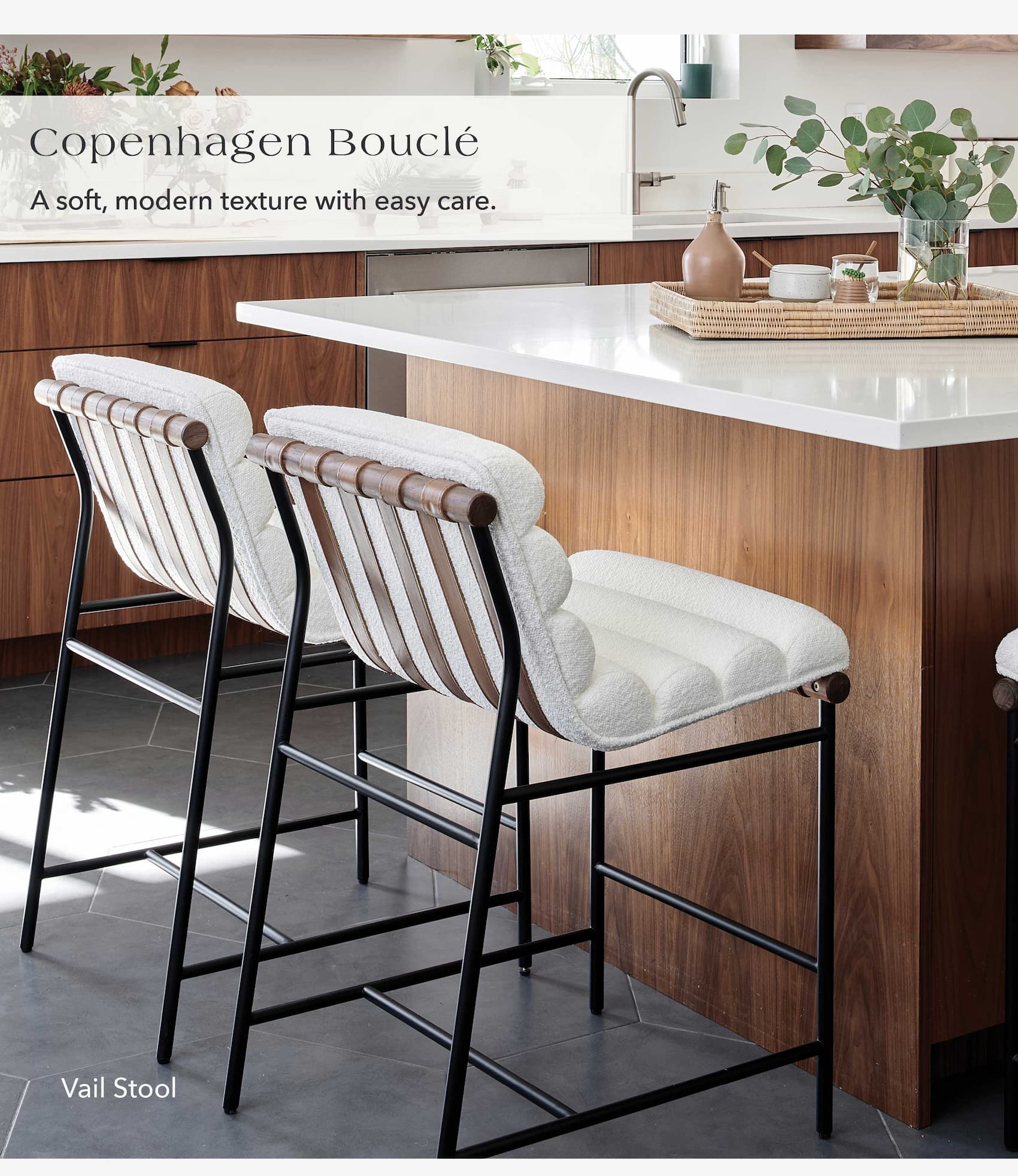  Copenhagen Bouclé A soft, modern texture with easy care.