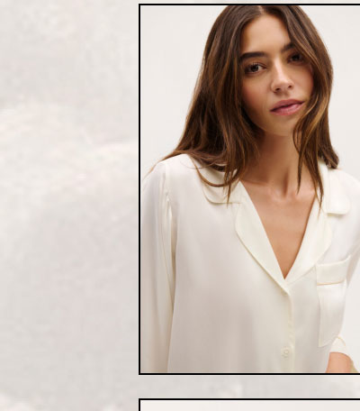 Inez Washable Silk Long PJ Set