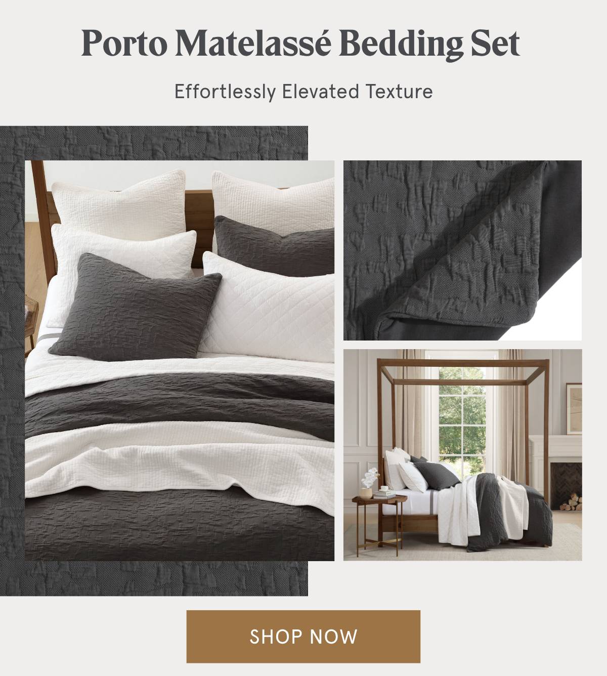 Shop Porto Matelassé Bedding Set