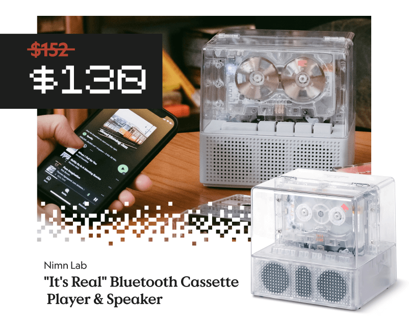 It's Real Bluetooth Cassette Player & Speaker