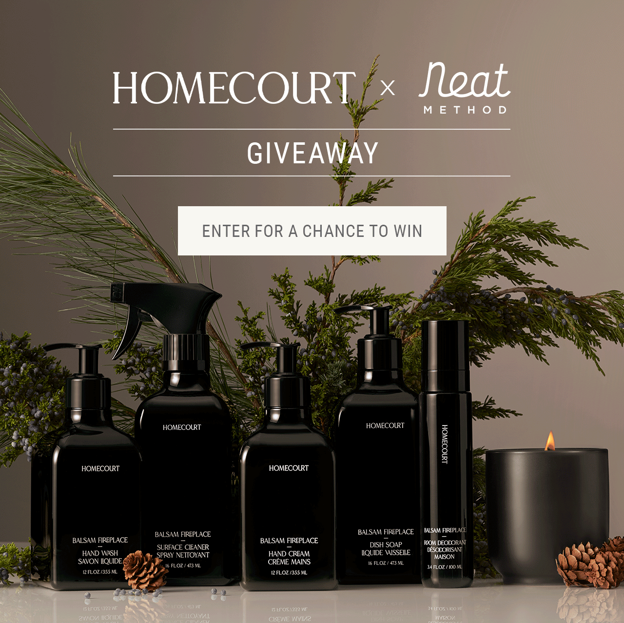 Homecourt x Neat Method Giveaway