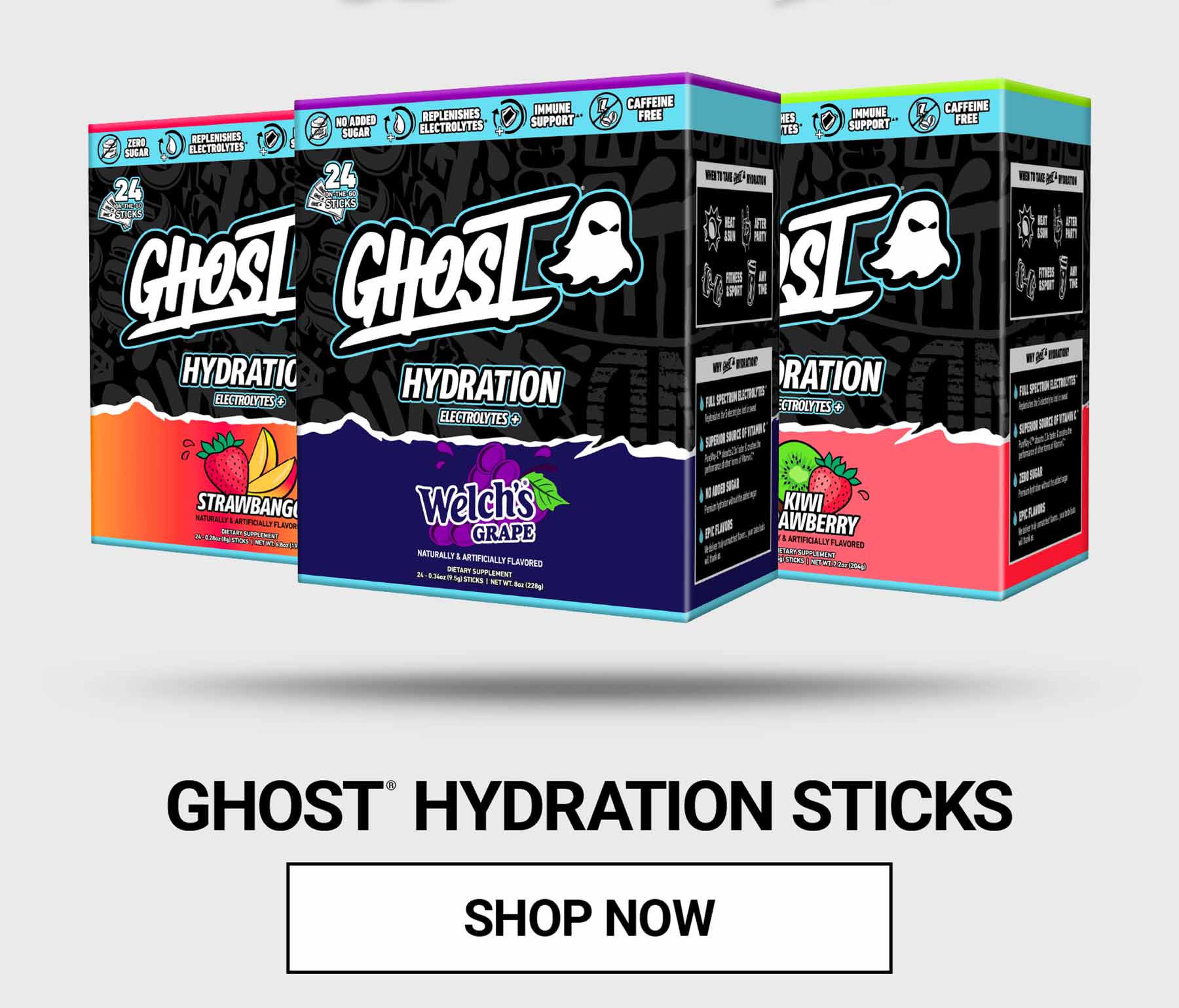 GHOST® HYDRATION STICKS 24-PACK
