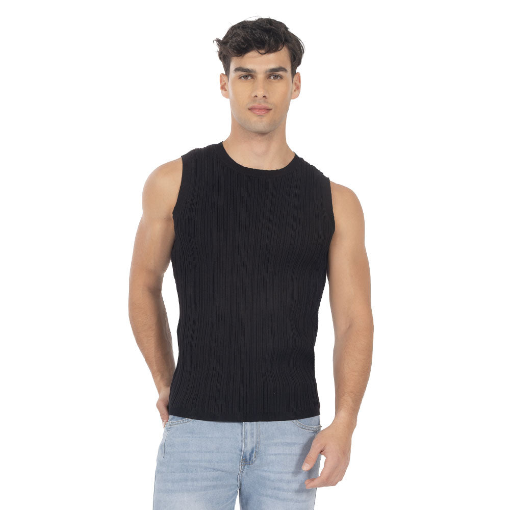 Tank Top Tejido Slim Fit Acanalado