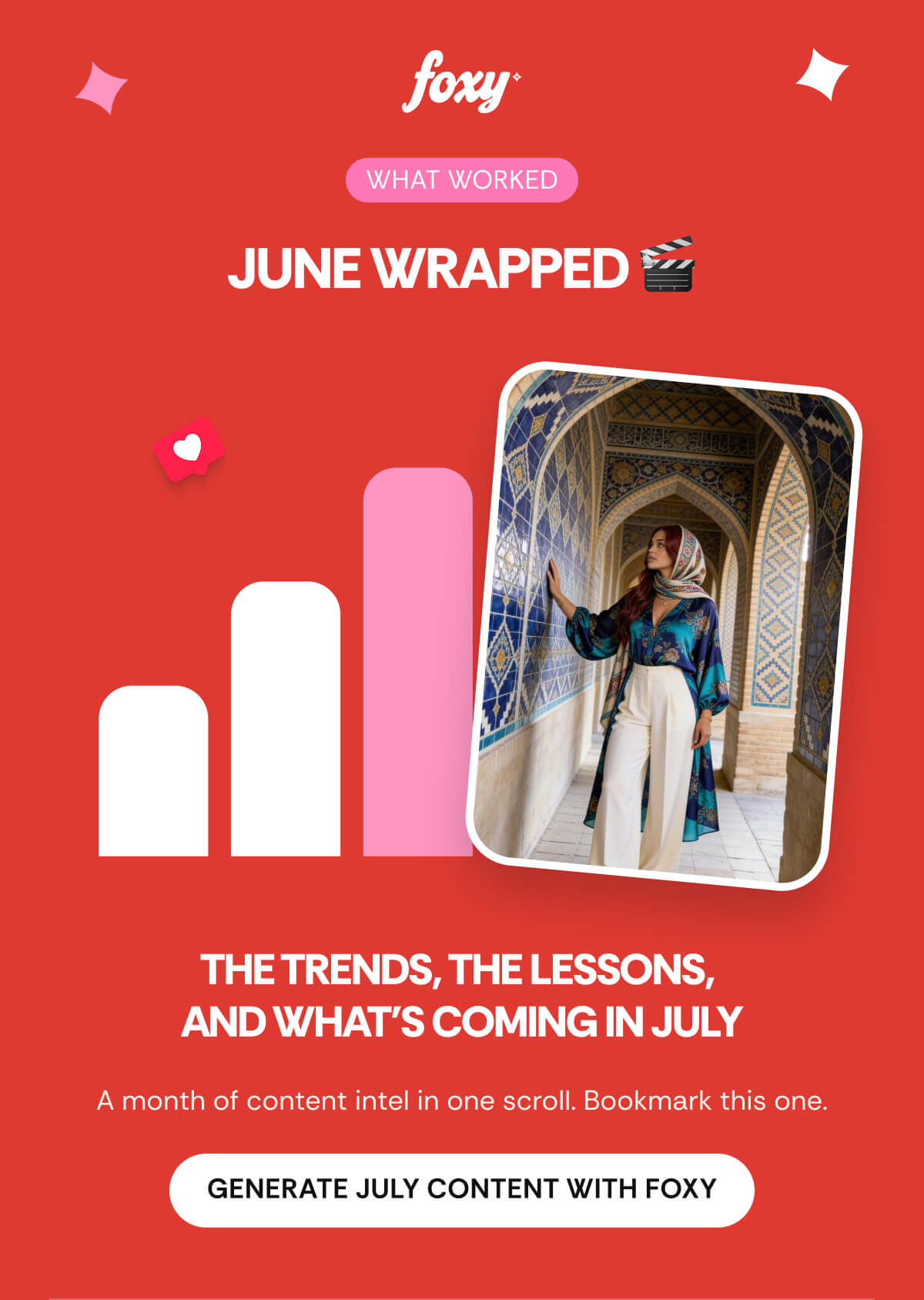 THE TRENDS, THE LESSONS,  AND WHAT'S COMING IN JULY A month of content intel in one scroll. Bookmark this one.