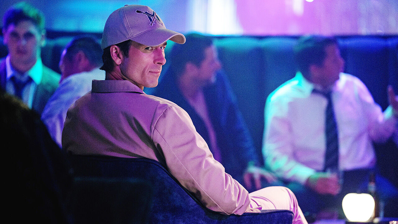 A still from the film 'How to Make a Killing' showing actor Glen Powell.