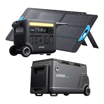 EverFrost Powered Cooler 50 and Solix F2600 Solar Generator Kit