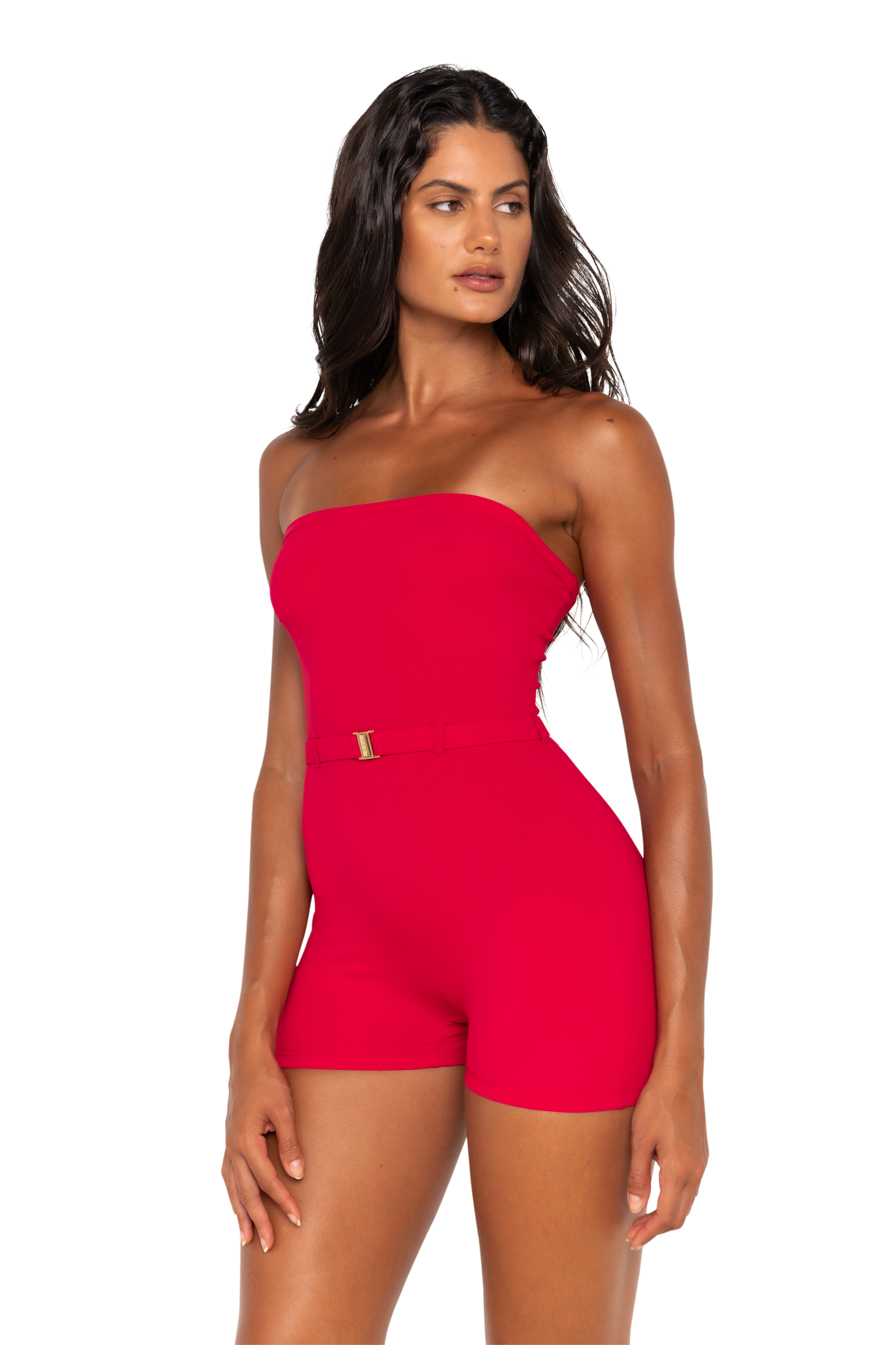 Image of STEVIE PLAYSUIT STRAWBERRY
