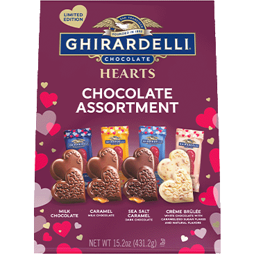 Ghirardelli Chocolate Assortment Valentine's Duet Hearts, 15.2 oz