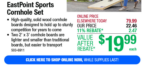 EastPoint Sports Cornhole Set - Free Shipping To Store!