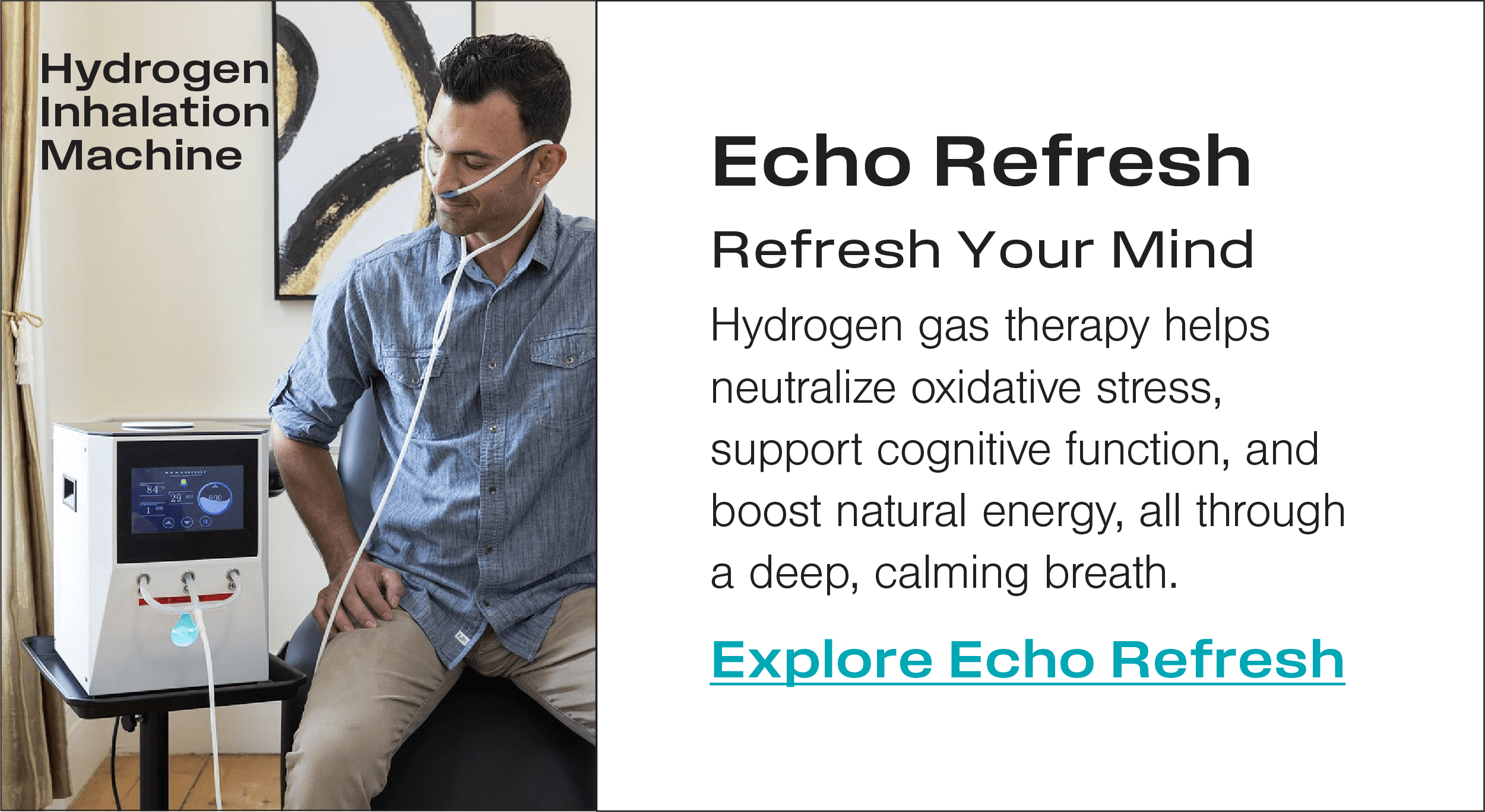 Echo Refresh – Hydrogen Inhalation Machine