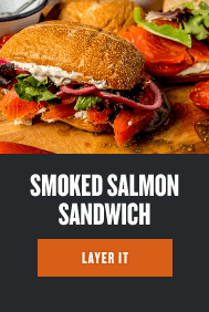 smoked salmon sandwich