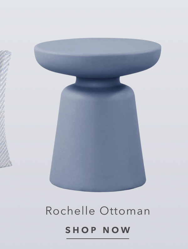 Valorie Modern Classic Blue Outdoor Side Table
