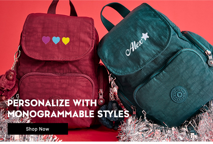 Personalize With Monogrammable Styles. Shop Now.