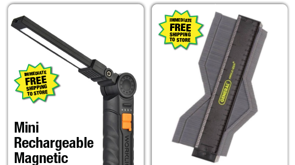 Mini Rechargeable Magnetic Work Light - ONLY $4.99 After Rebate*!