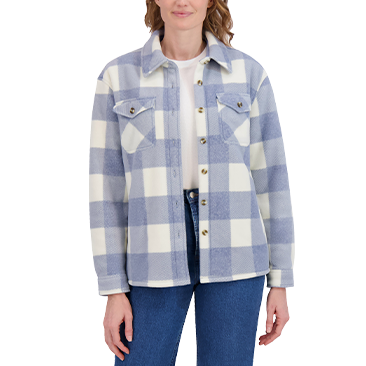 SAGE Women's Plush Shirt Jacket