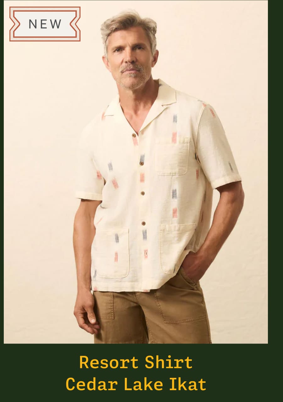 Resort Shirt Cedar lake Ikat
