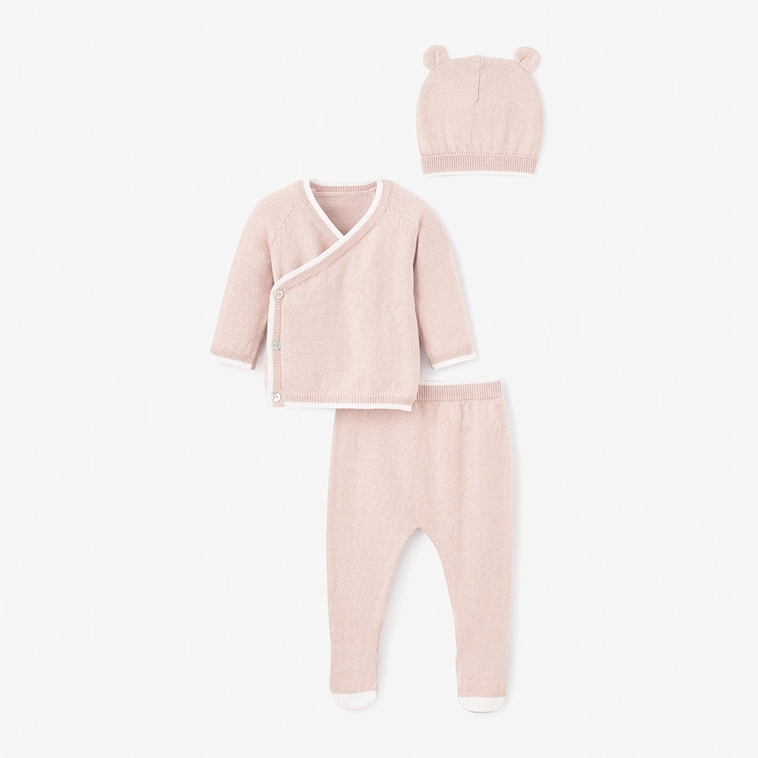 Image of Blush Cashmere Baby Layette Set