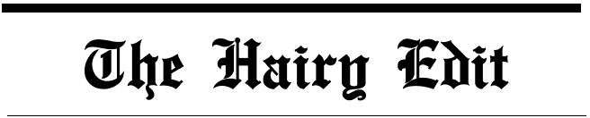 The Hairy Edit