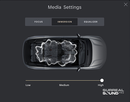 Immersive control for Surreal Sound Pro