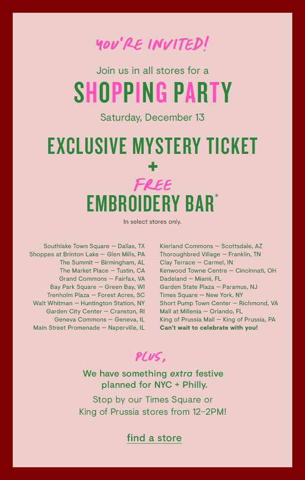 Shopping Party