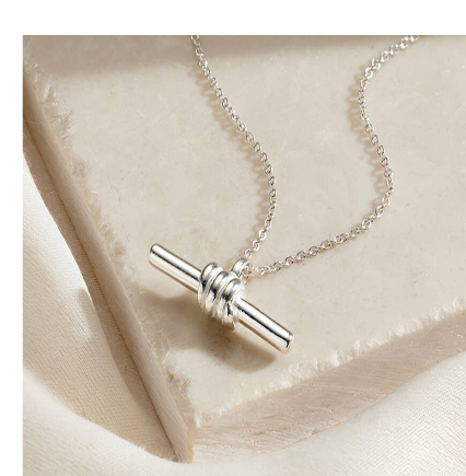 Column T Bar Pendant Necklace
