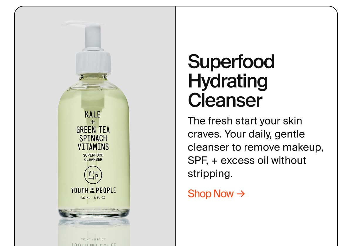 Superfood Hydrating cleanser
