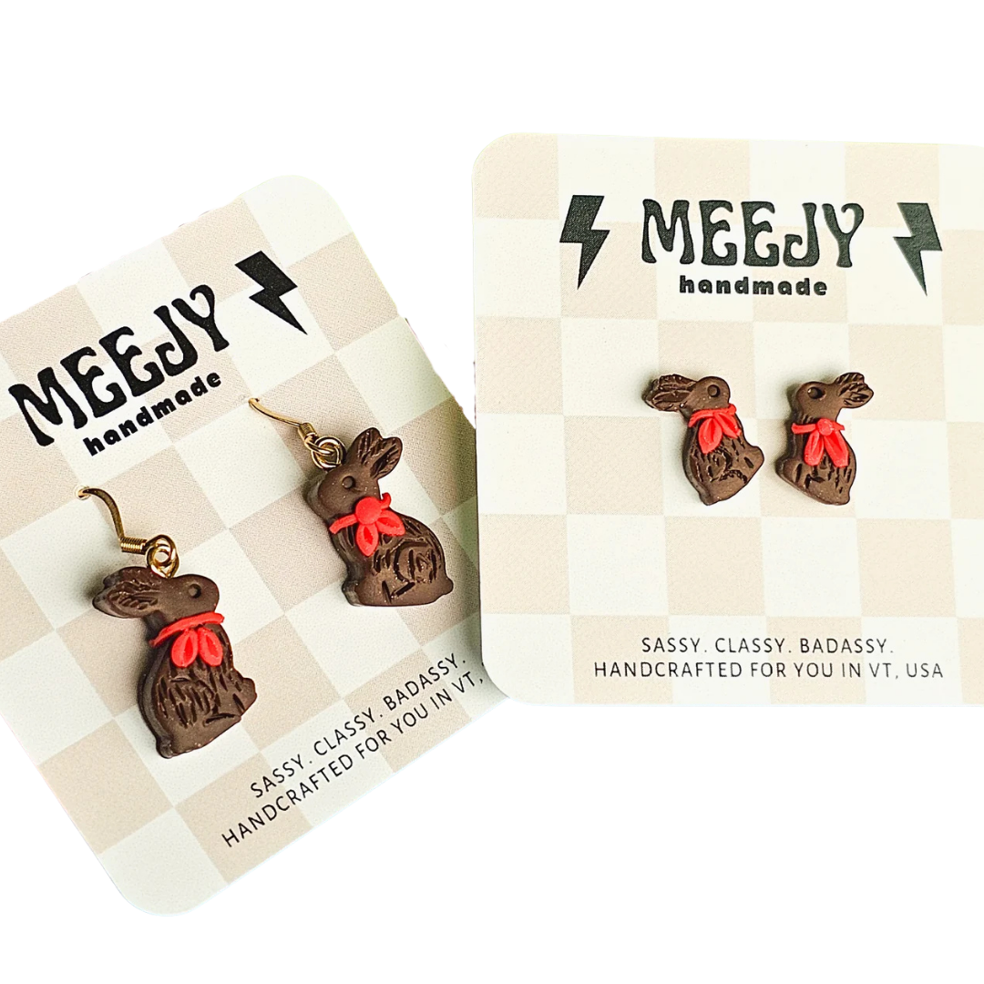 Image of Chocolate Bunnies Earrings