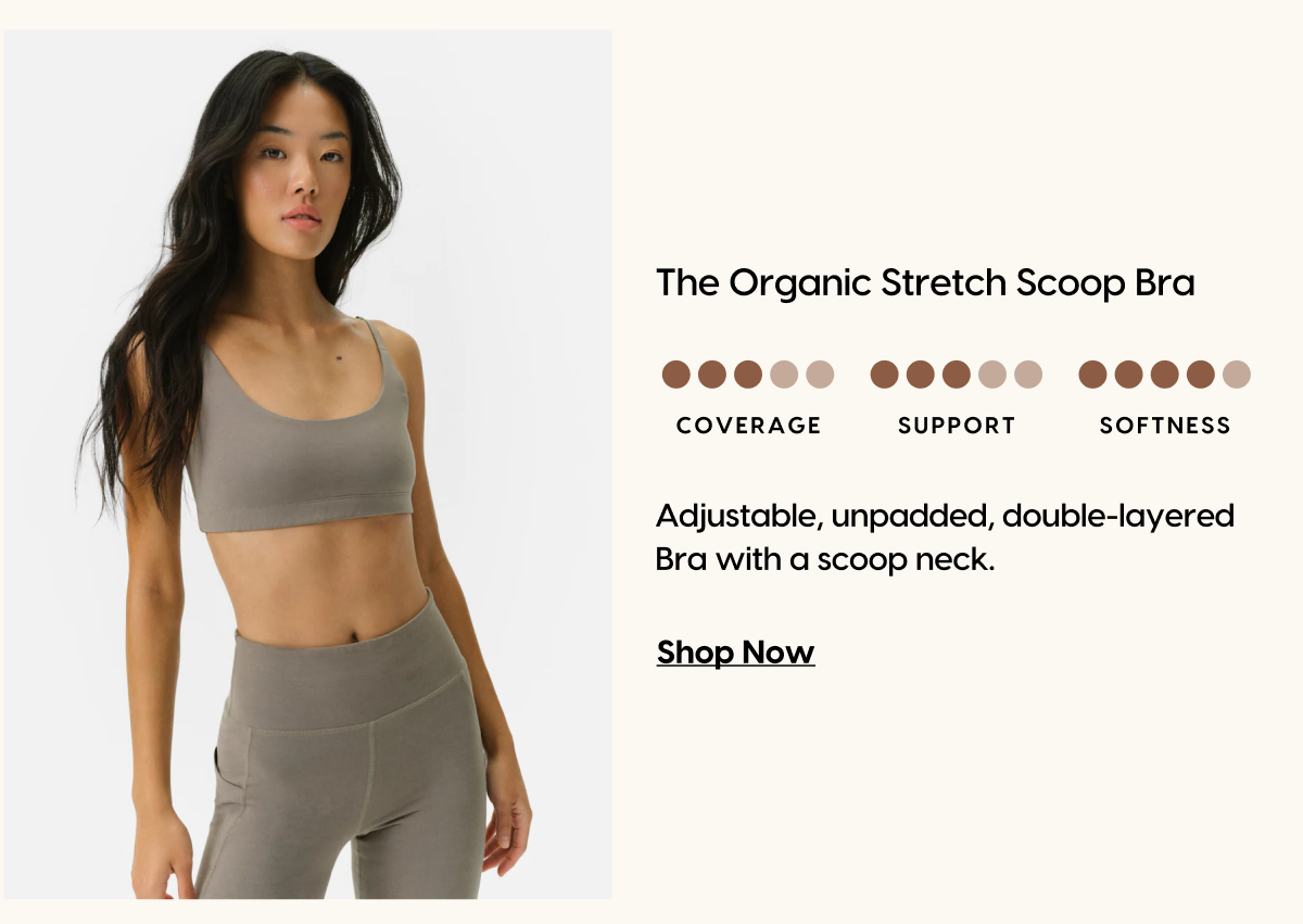 Organic Stretch Scoop Bra