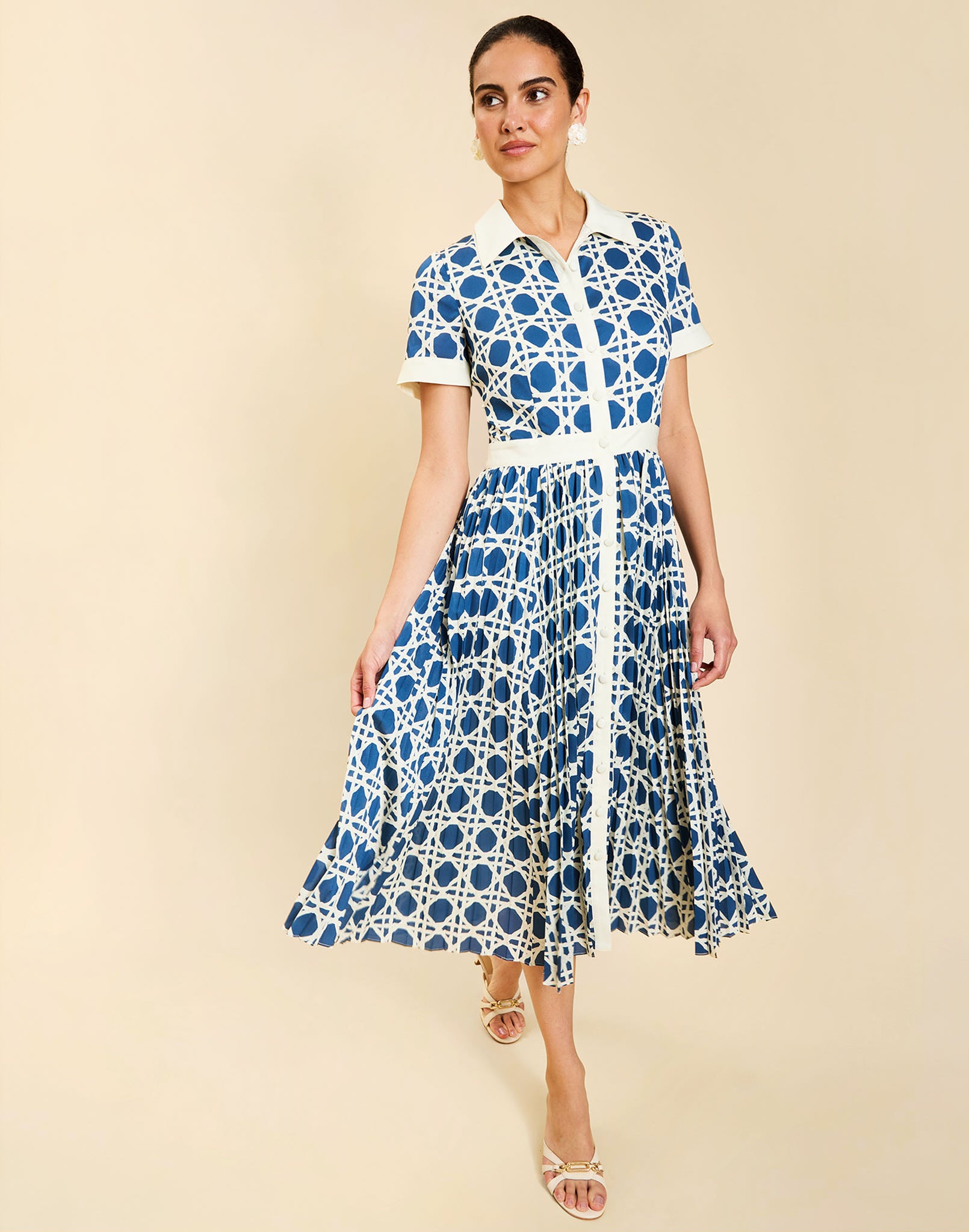 Image of Billie Collared Shirt Dress