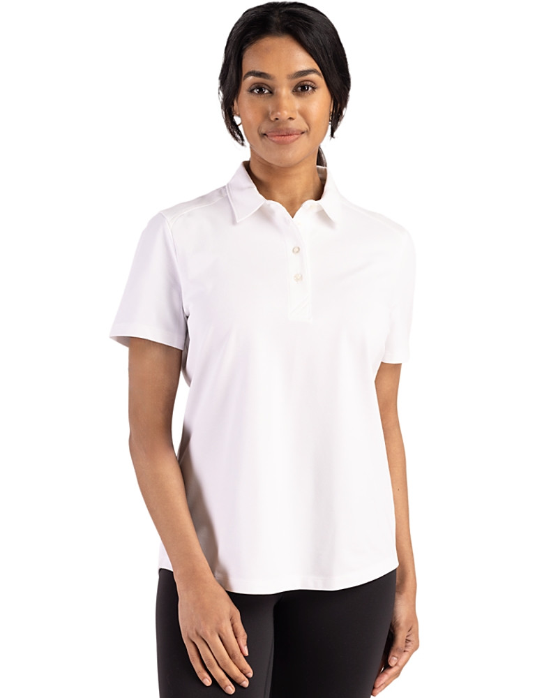 Image of Cutter & Buck Advantage Refresh Recycled&nbsp;Cotton-Blend Pique&nbsp;Womens Polo